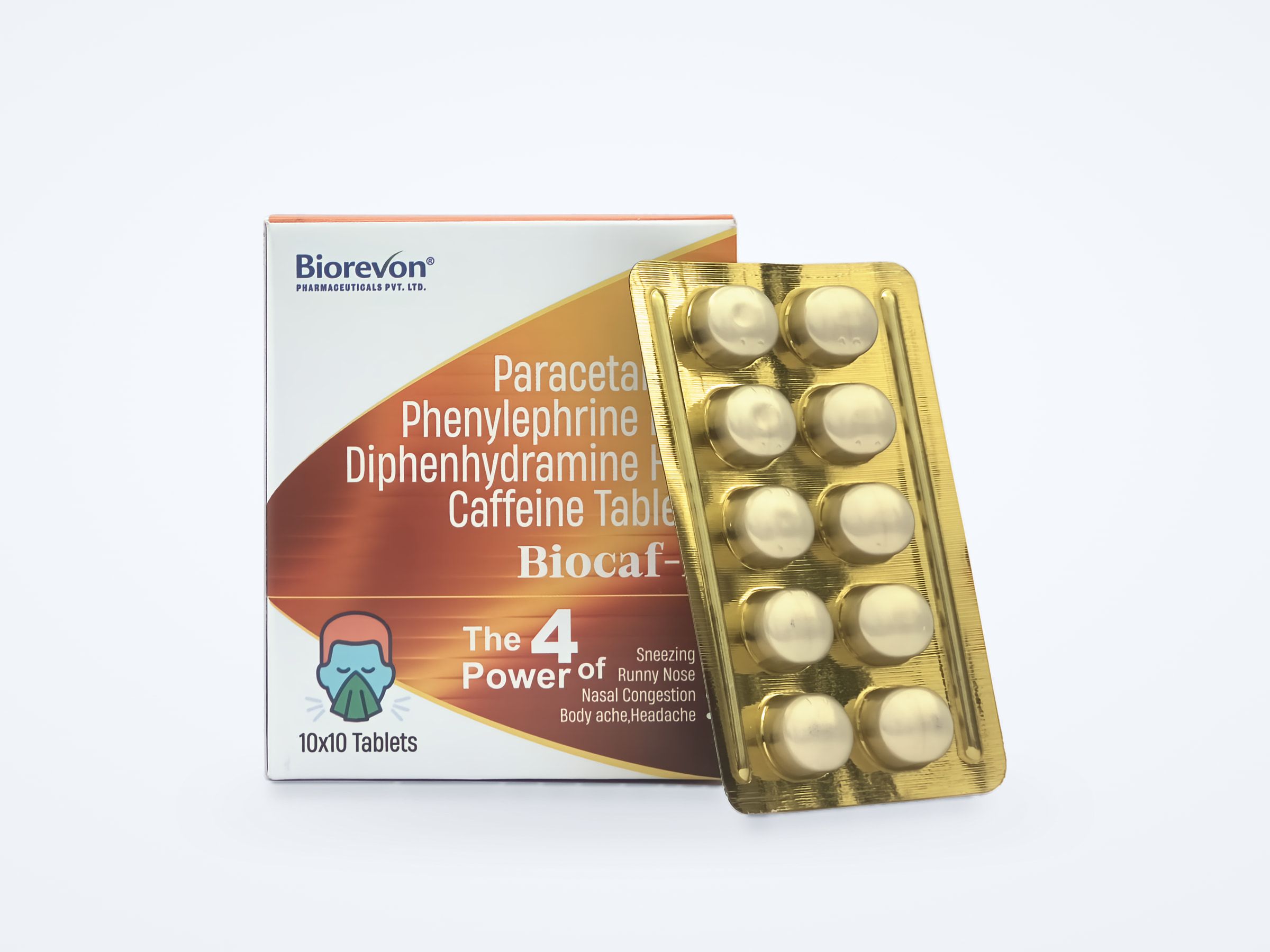 Biocaf-P tablets pack