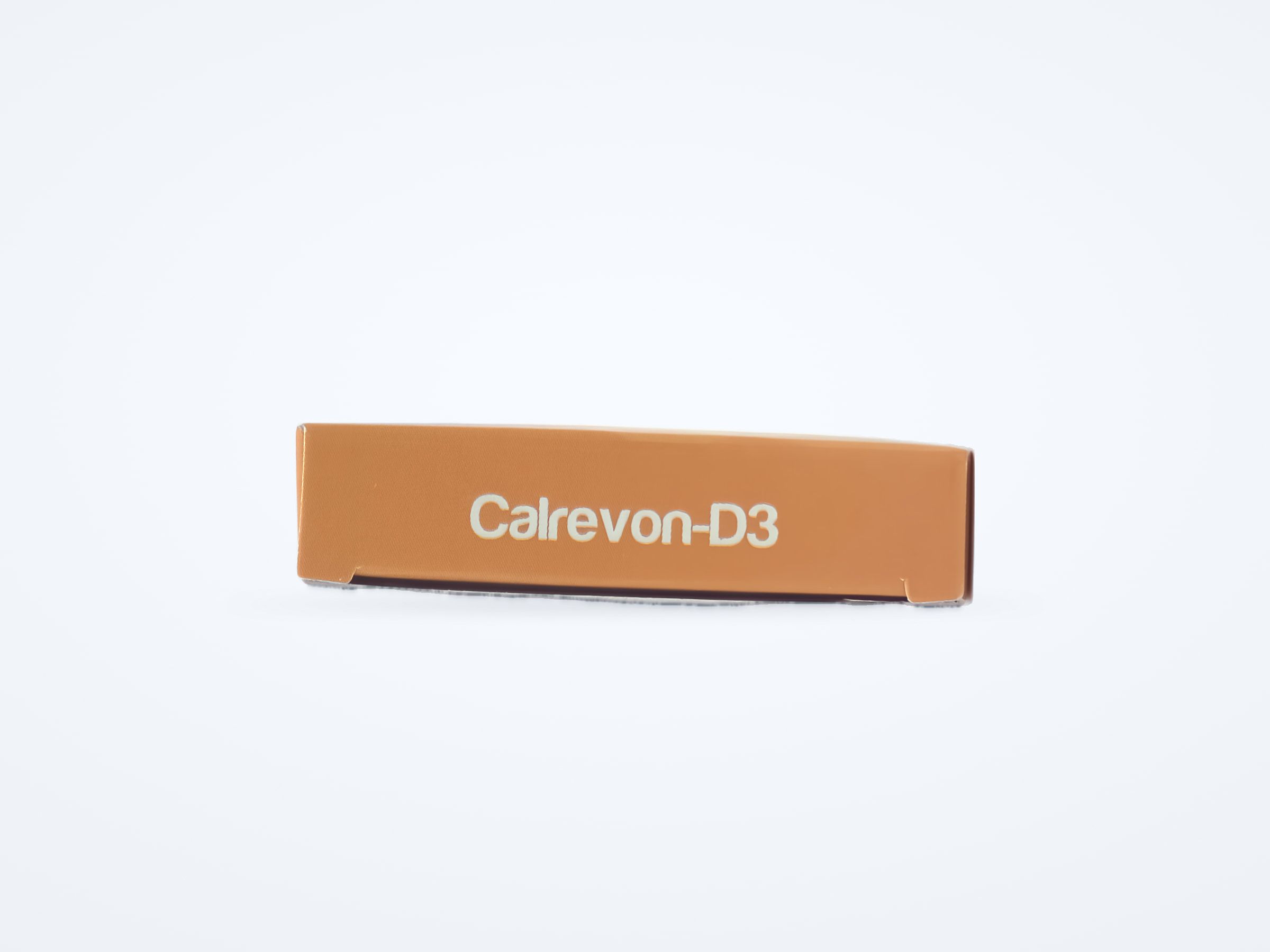 Calrevon-D3 soft gelatin capsules carton, end panel