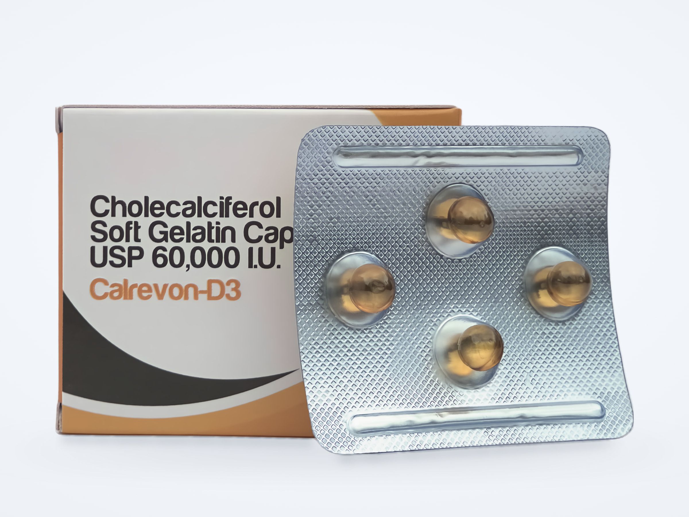 Calrevon-D3 soft gelatin capsules pack
