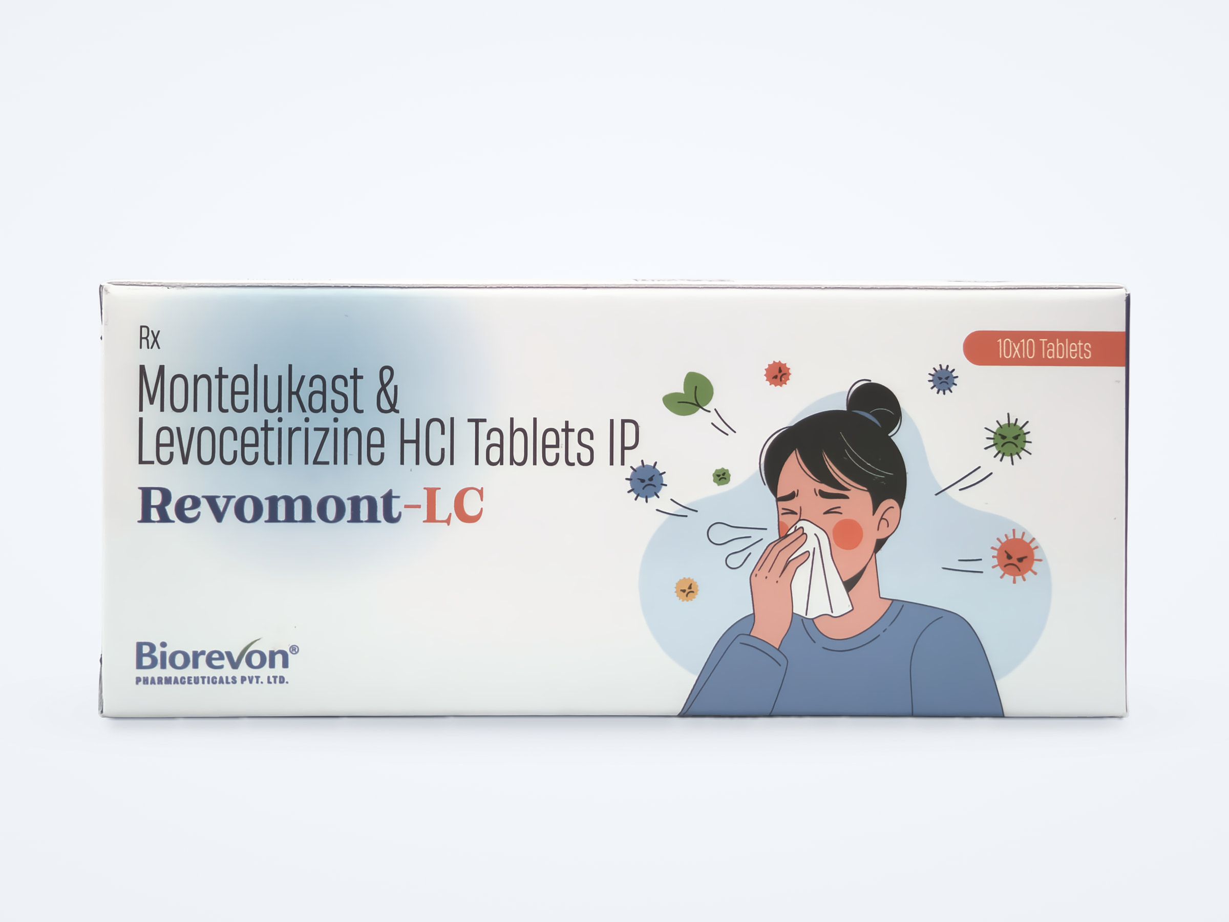 Revomont-LC tablets carton, front panel