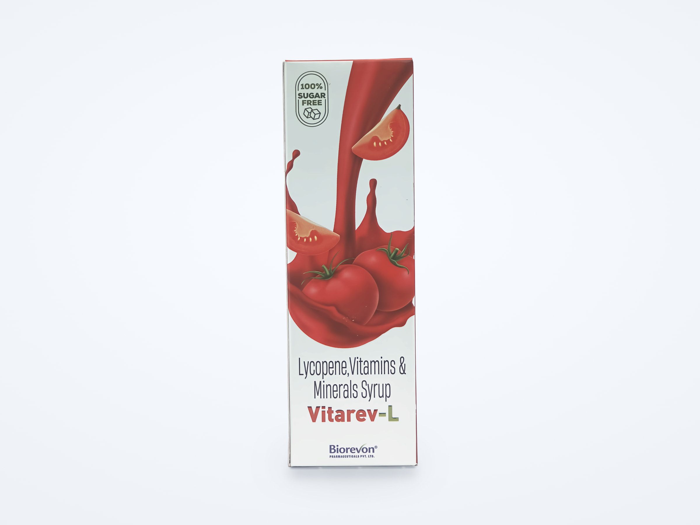 Vitarev-L syrup carton, front panel